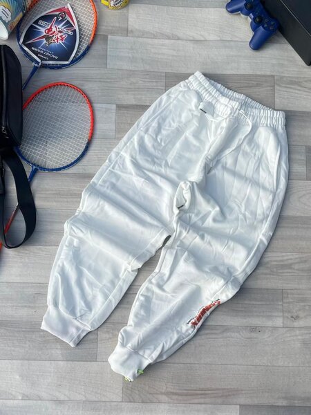 Pantalon de sport blanc unisexe