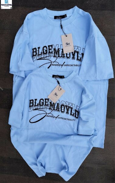 T-shirt unisexe bleu