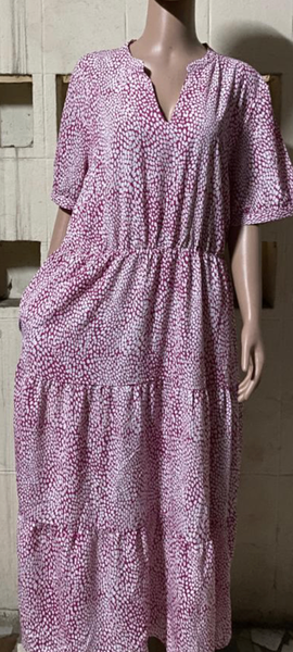 Robe longue imprimée glamour