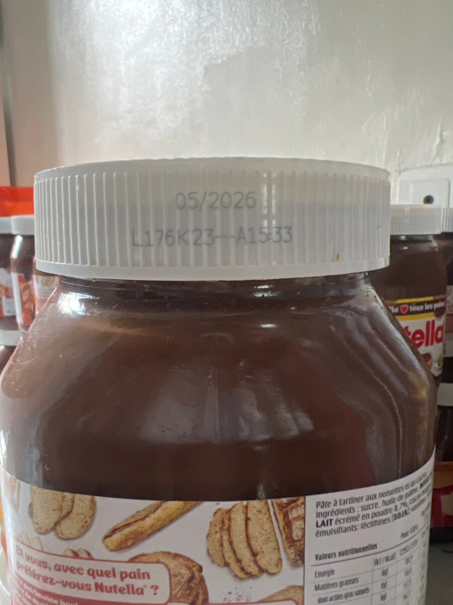 Pâte à tartiner Nutella 825g