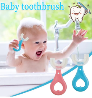 Baby Toothbrush Teeth Cleaning Brush Kids U-Shaped