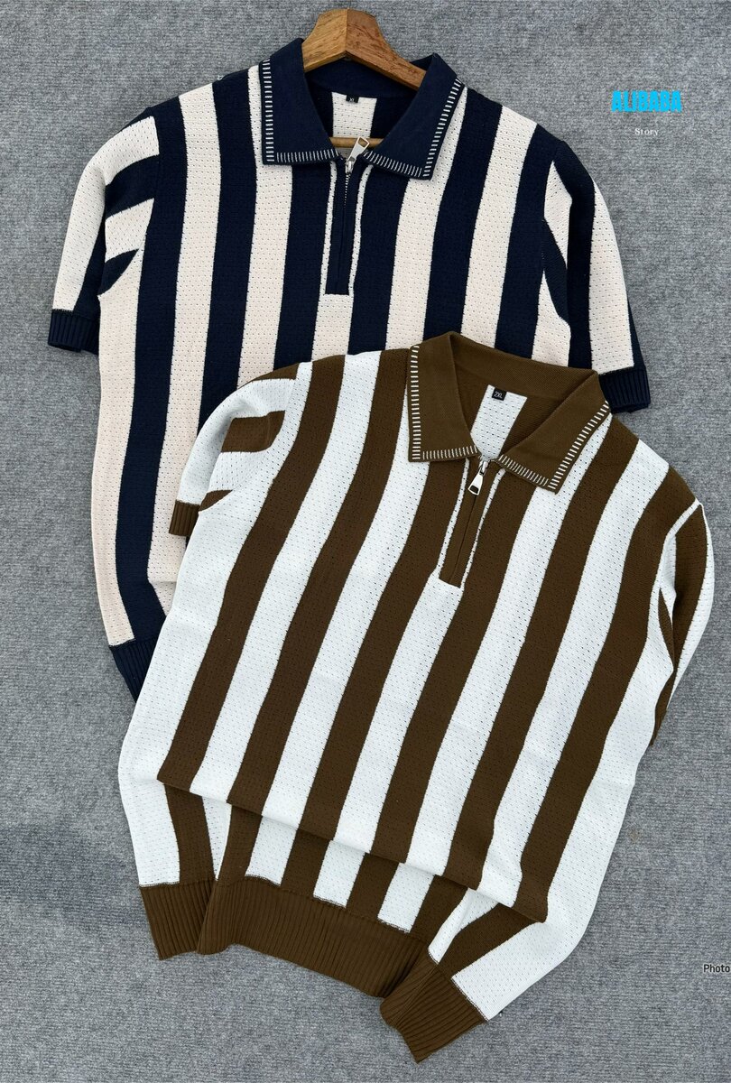 Polo à Rayures Classique