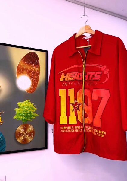 Chemise rouge vintage homme