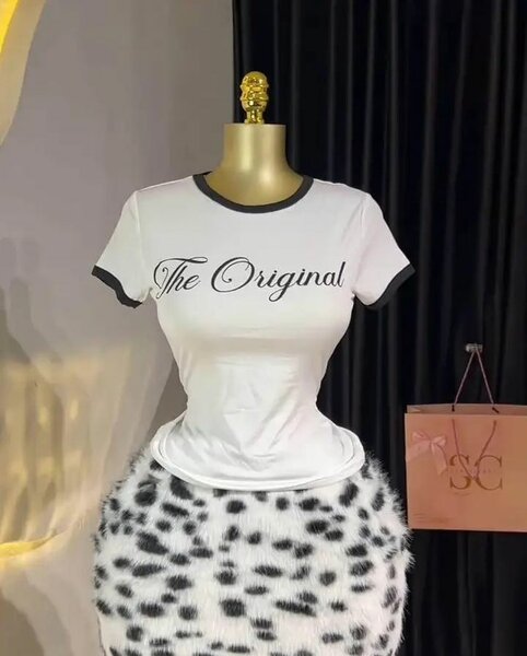 T-shirt blanc femme 'The Original'