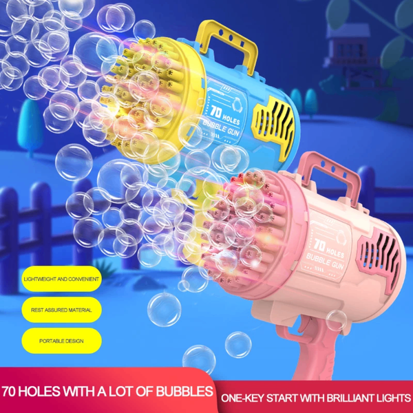 Pistolet à bulles 70 trous