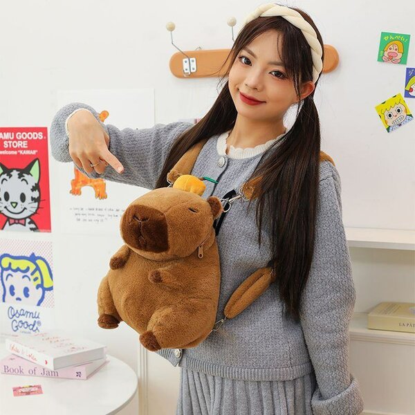 Sac à dos peluche Capybara