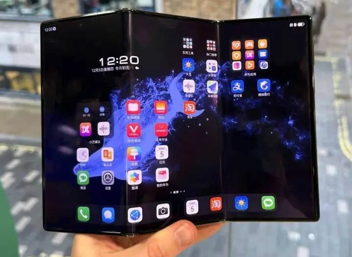 Smartphone pliant futuriste