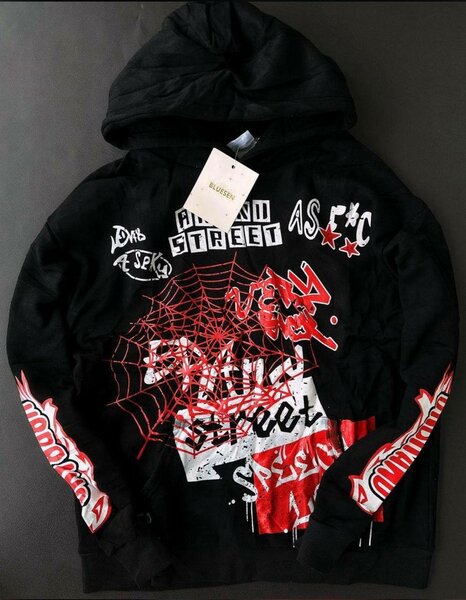 Sweat à capuche streetwear noir