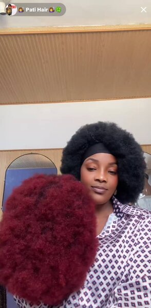 Perruque crépue afro volumineuse