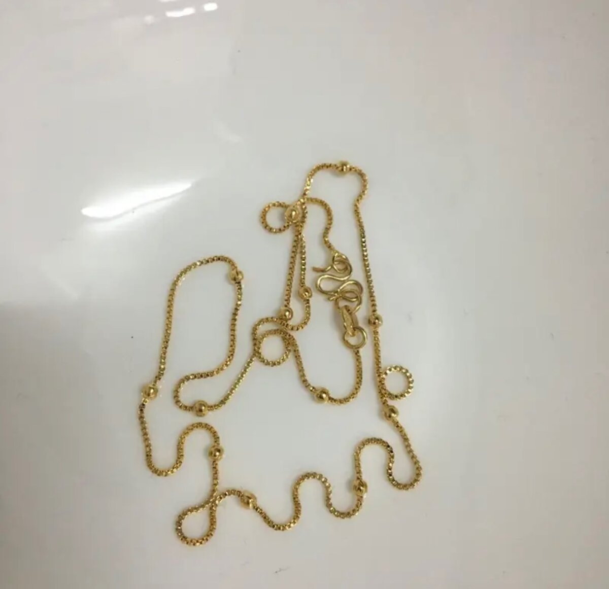 Цепочка с золотым покрытием