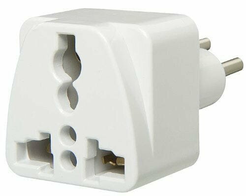 Adaptateur prise universel blanc
