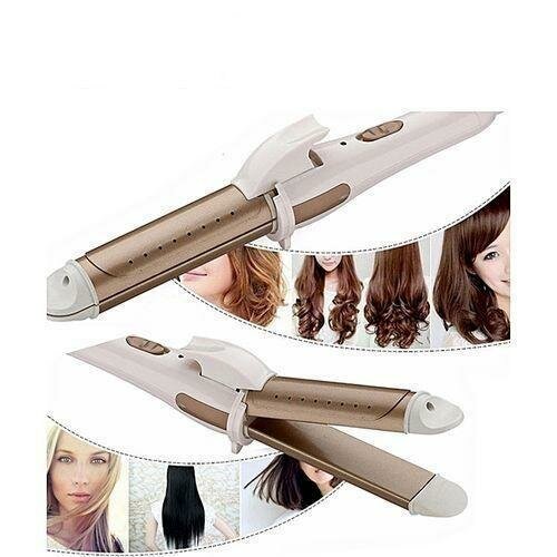 Fer à Lisser Pour Cheveux - Machine à Boucler GM-2961 - Blanc