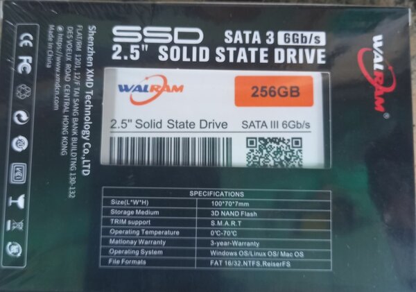 SSD Walram 256GB 2.5"
