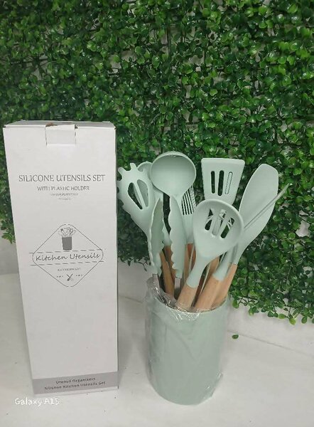Set d'ustensiles de cuisine en silicone