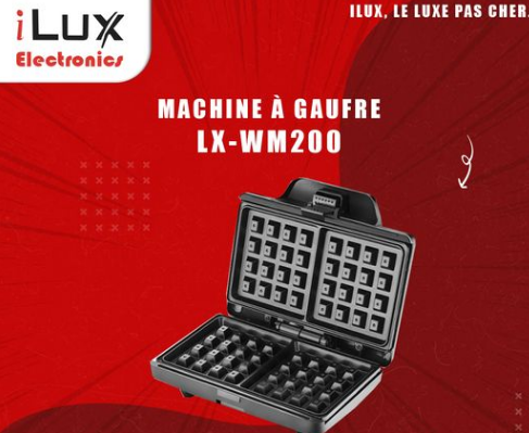 Gaufrier noir LX-WM200