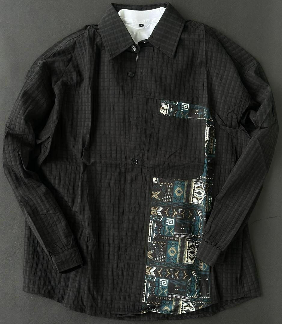 Chemise homme décontractée à motifs