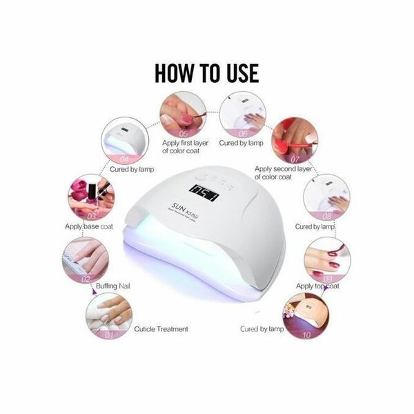 Lampe Sèche Ongle Rayons Ultras Violets - Rapide Et Sécurisé