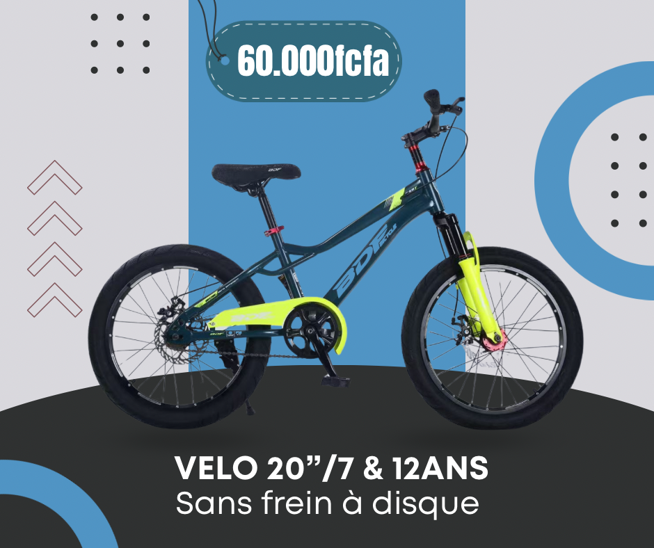 Velo 20" 7 &12ans