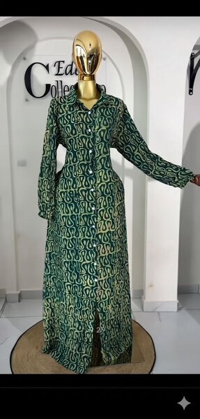 Robe longue imprimée chic