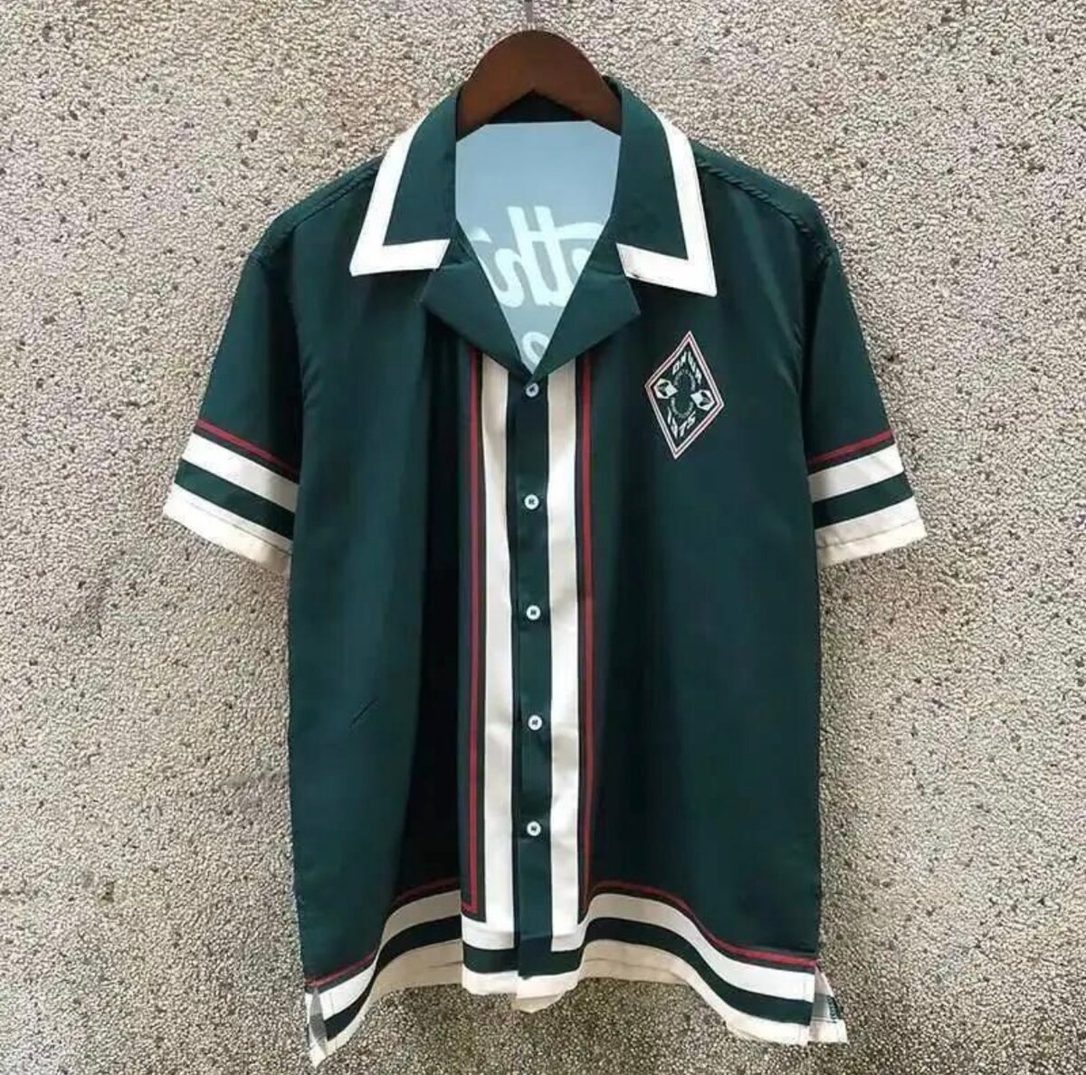 Chemise rétro style tennis