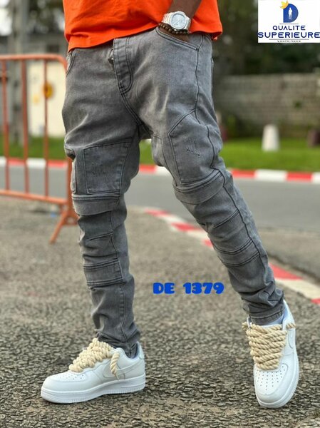 Jeans cargo tendance homme