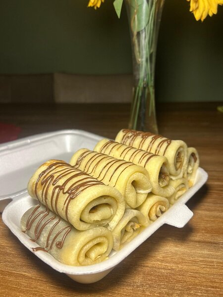 Crêpes roulées au Nutella