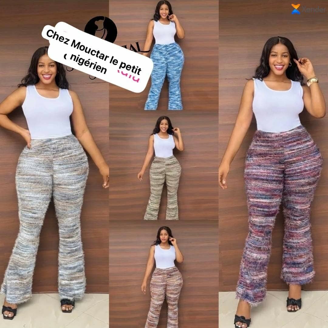 Pantalons en Tricot Évasés