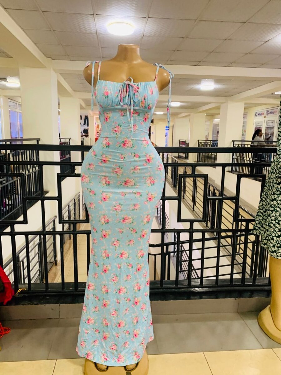 Robe sirène florale femme