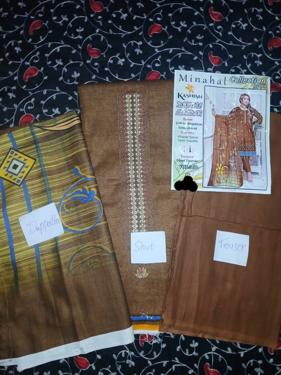 Embroidered 3pc suit