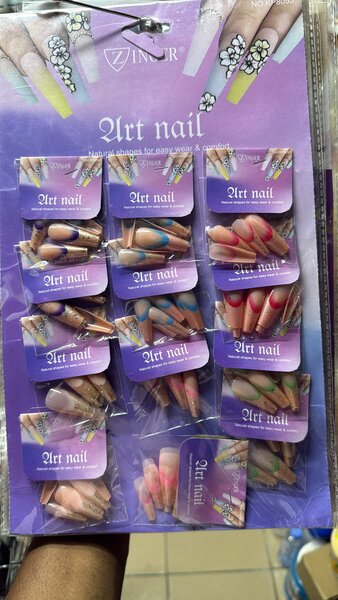 Faux Ongles Colorés