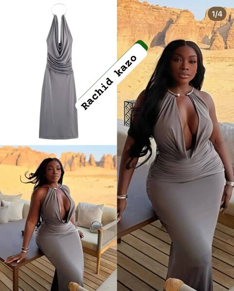 Robe Élégante Grise