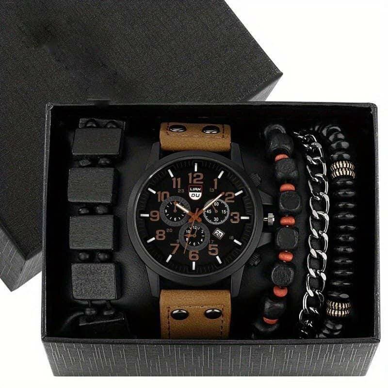 COFFRET MONTRE BRACELETS HOMME