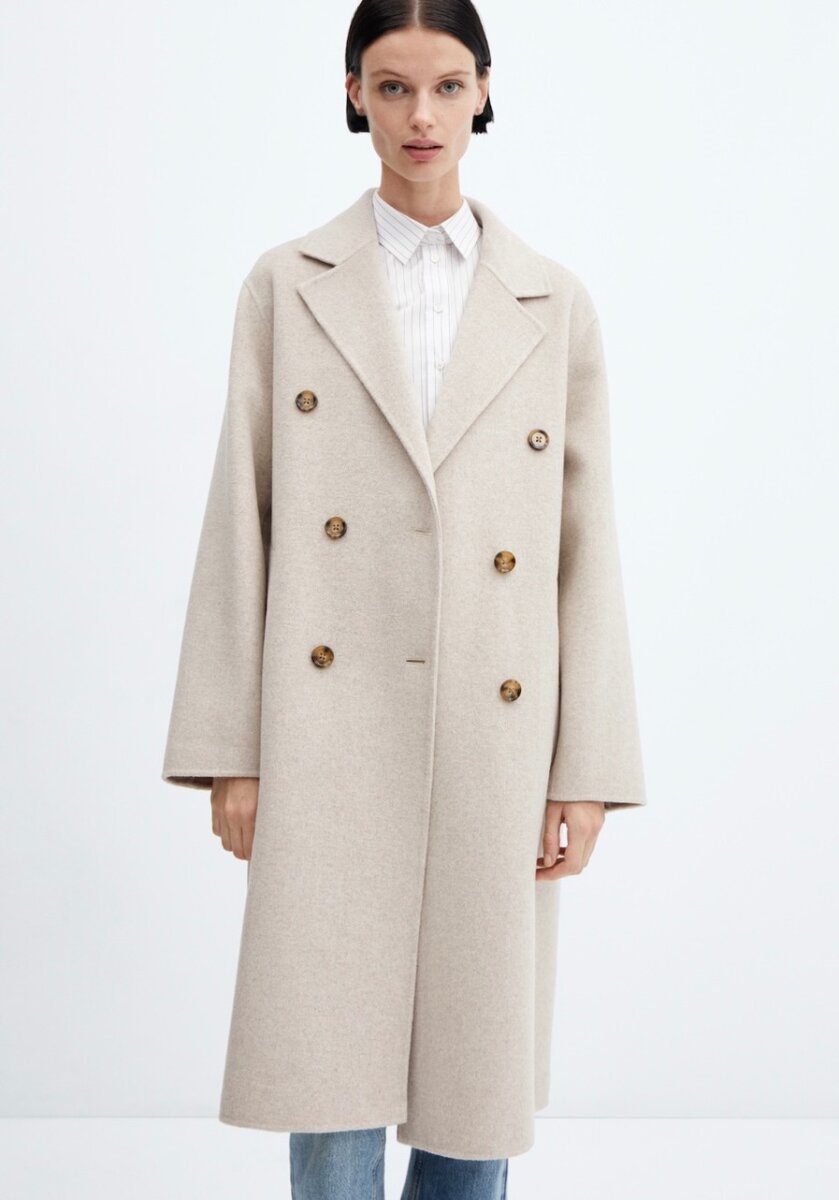 Пальто шерстяное Mango