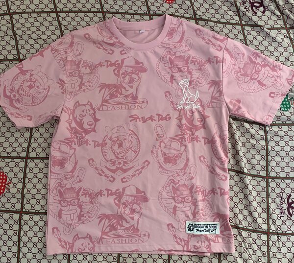 T-shirt imprimé rose mode
