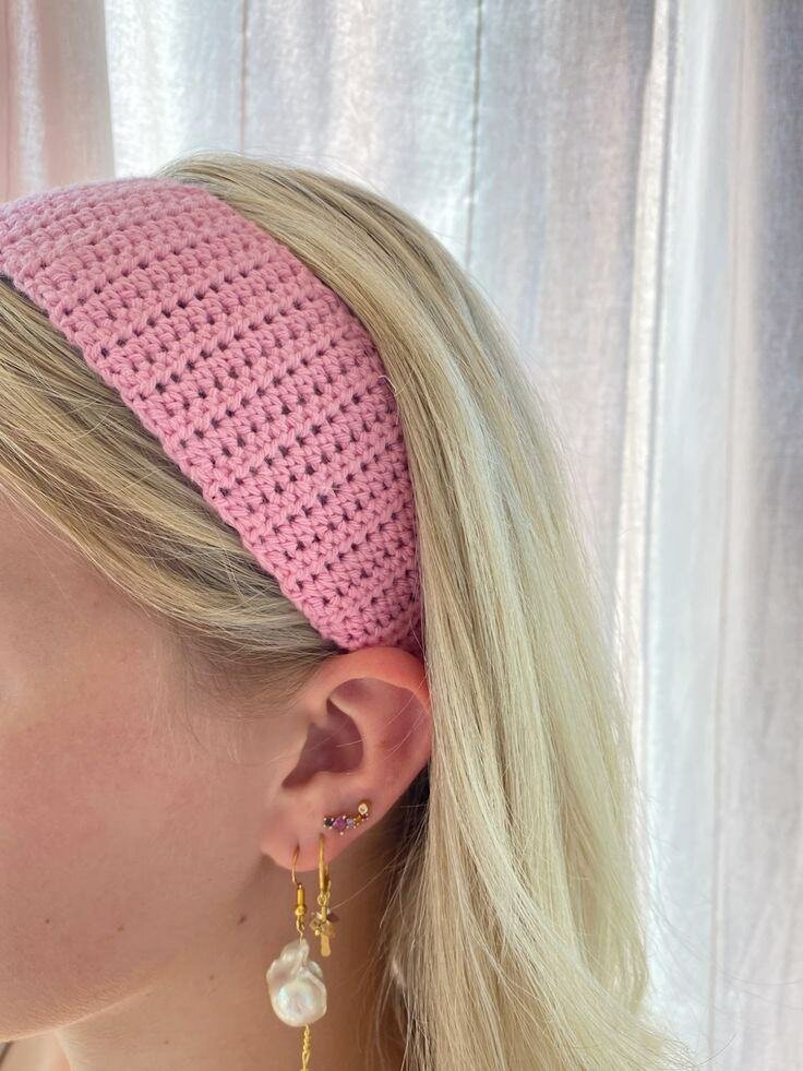 Bandeau tricoté coloré