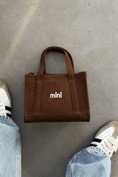 Mini Brune Tote Sac