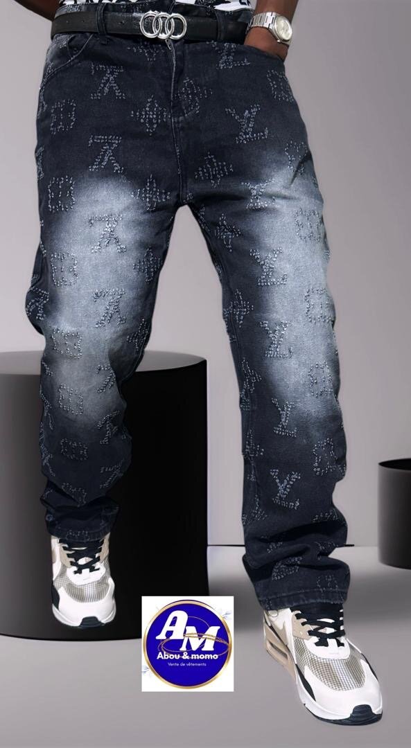 Jean décontracté imprimé homme