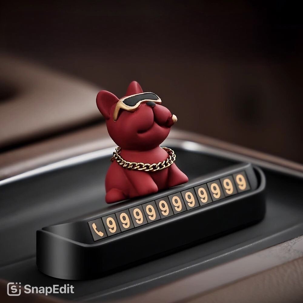 Номер для авто с Бульдогом