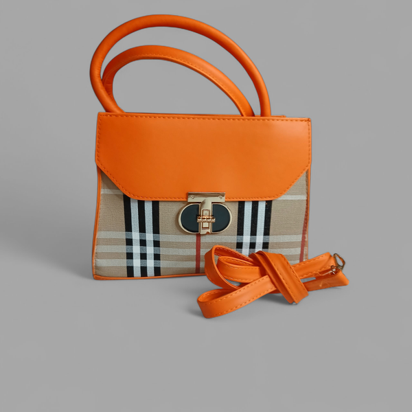 Sac à main élégant à carreaux