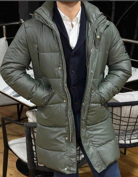 куртка зеленая мужская