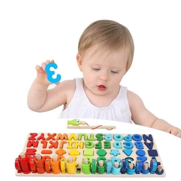 Puzzle éducatif bois chiffres