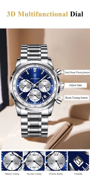 Poedagar Luxury Mens Watch