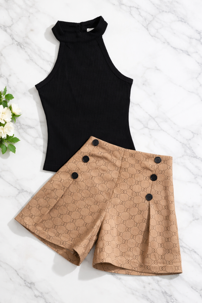 Ensemble débardeur et short chic