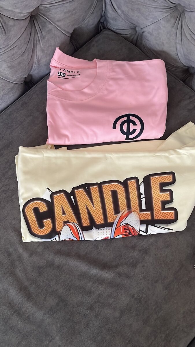 Lot de T-shirts CANDLE