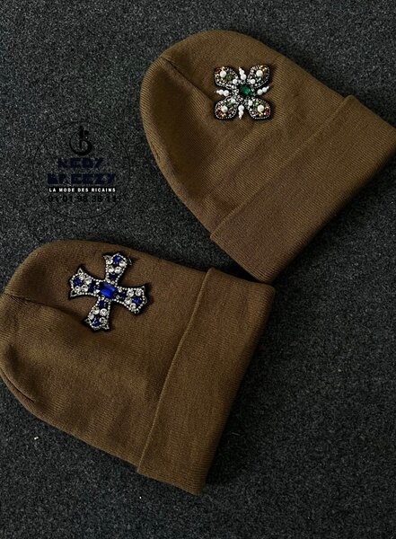 Beanies avec Broderie Élégante