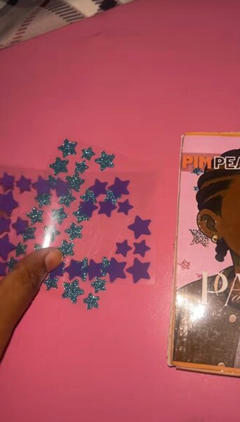 Autocollants Étoiles Pailletées