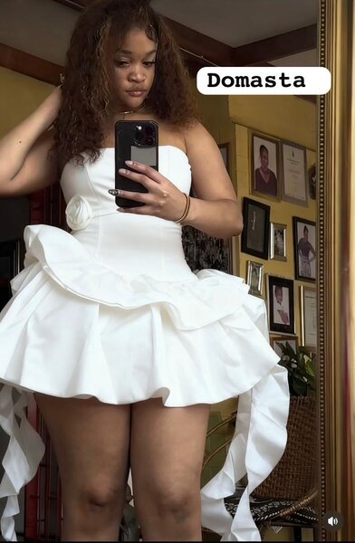 Robe de soirée blanche élégante