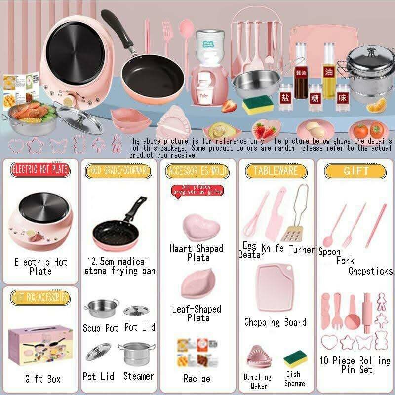 Mini cuisinière électrique rose