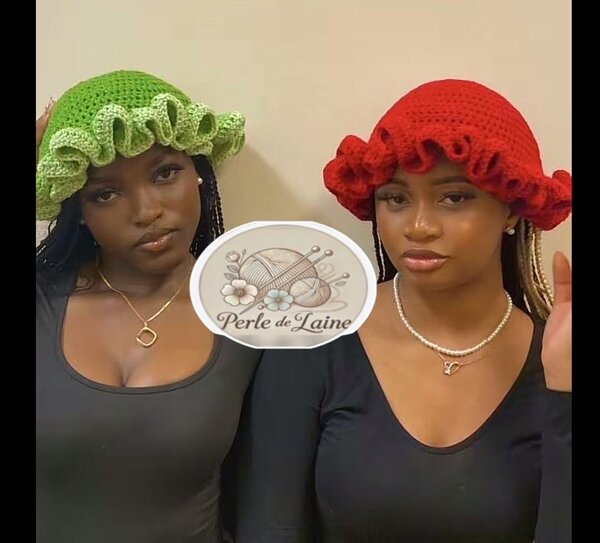 Casquette en crochet Perle de Laine