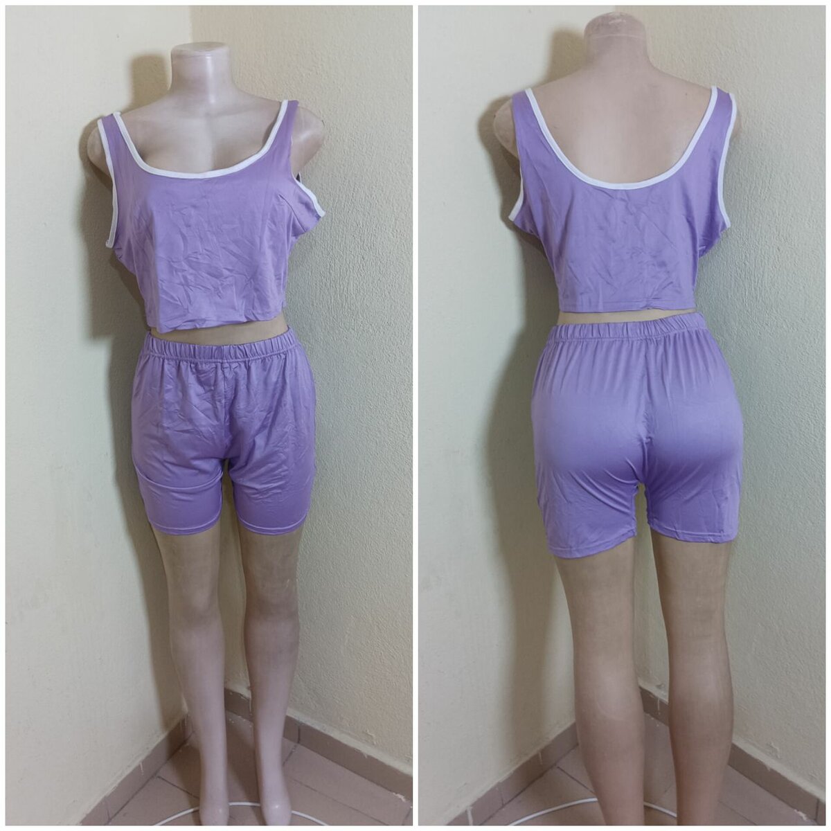 Pyjama court en coton